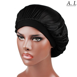 BONNET CAP Long Hair Care Hat Woman Silk Satin Protection Night Head Turban Wrap